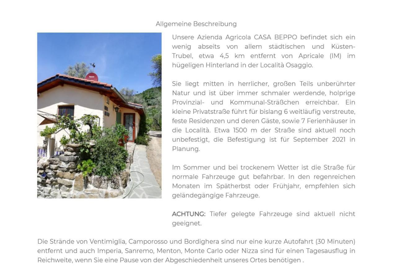 Casa Lucertola Βίλα Apricale Εξωτερικό φωτογραφία